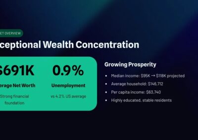 Coral Gables household income growth and wealth concentration